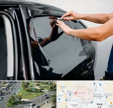شیشه دودی خودرو در شاهین ویلا کرج
