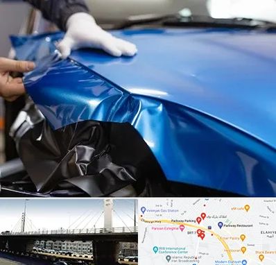 کاور بدنه خودرو در پارک وی 