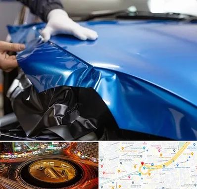 کاور بدنه خودرو در میدان ولیعصر