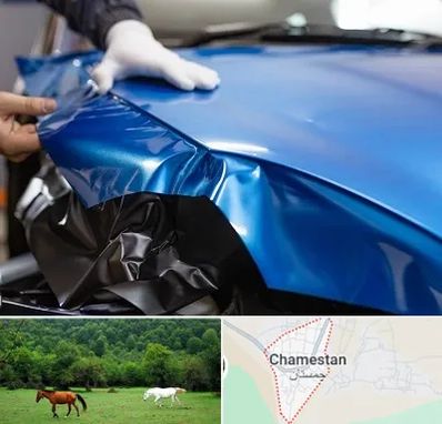 کاور بدنه خودرو در چمستان