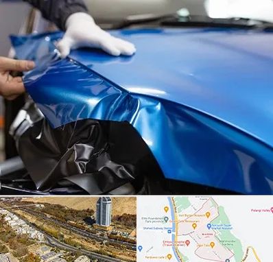 کاور بدنه خودرو در خیابان نیایش شیراز