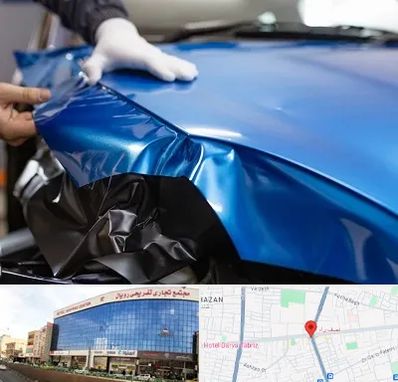 کاور بدنه خودرو در نصف راه تبریز
