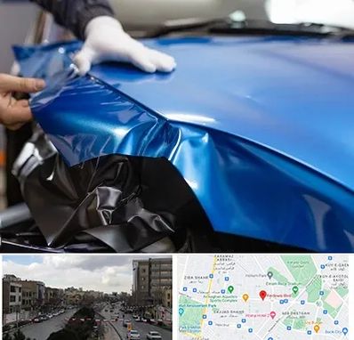 کاور بدنه خودرو در بلوار فردوسی مشهد