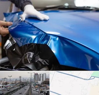 کاور بدنه خودرو در بلوار ارتش