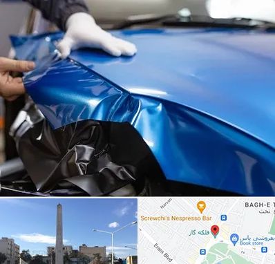 کاور بدنه خودرو در فلکه گاز شیراز