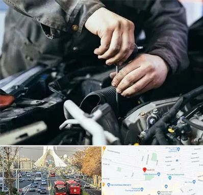 مکانیک سیار در خیابان آزادی