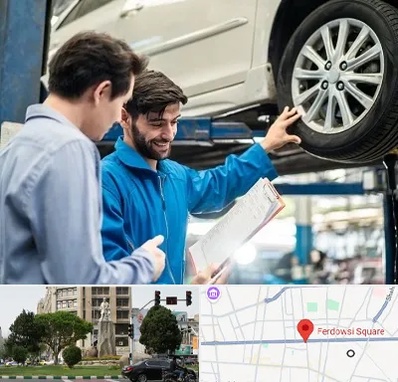 امداد خودرو در میدان فردوسی تهران