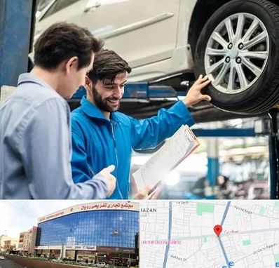 امداد خودرو در نصف راه تبریز