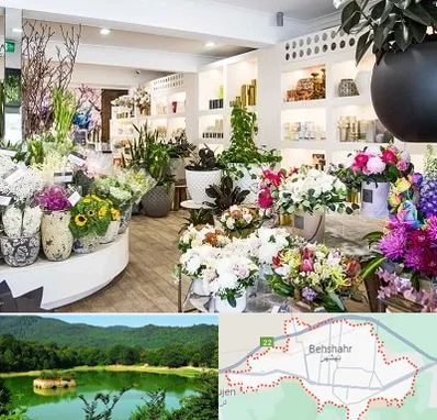 گل فروشی در بهشهر