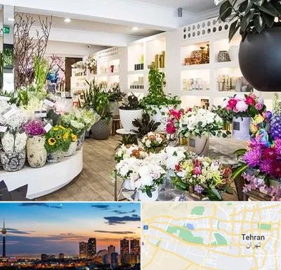 گل فروشی در غرب تهران