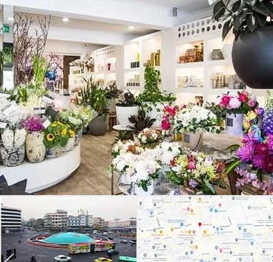 گل فروشی در میدان انقلاب