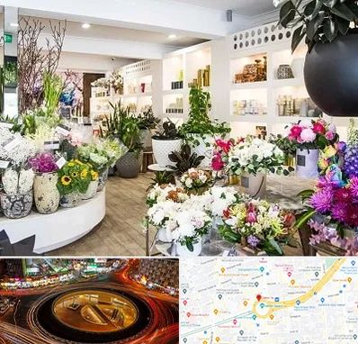 گل فروشی در میدان ولیعصر