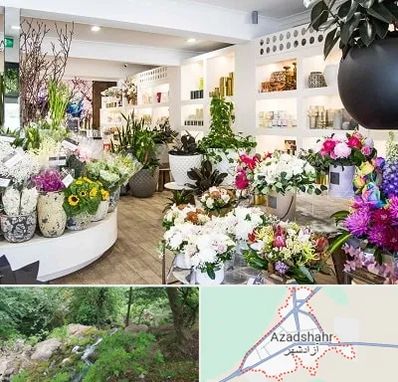 گل فروشی در آزادشهر