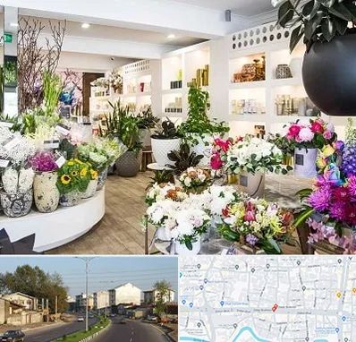 گل فروشی در ضیابری رشت