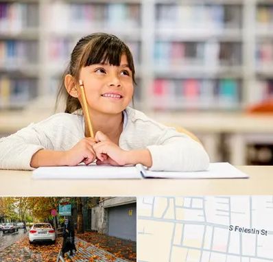 مدرسه ابتدایی دخترانه در خیابان فلسطین