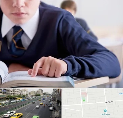 مدرسه متوسطه اول پسرانه در خیابان دامپزشکی