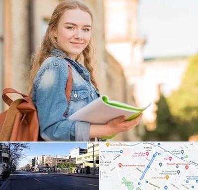 مدرسه متوسطه دوم دخترانه در خیابان ملاصدرا شیراز