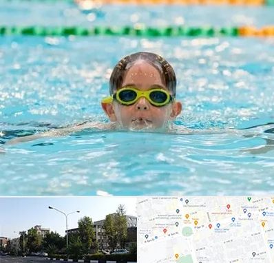 مربی شنا در میدان کاج