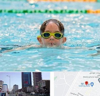 مربی شنا در چهارراه طالقانی کرج