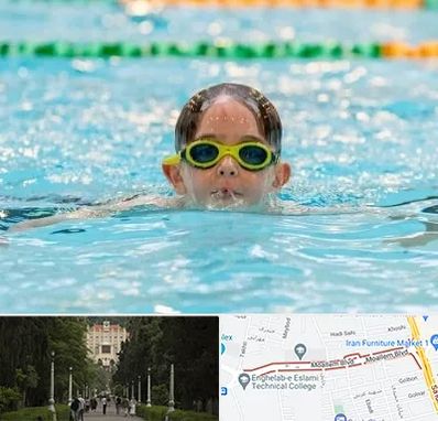 مربی شنا در بلوار معلم رشت