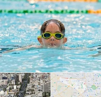 مربی شنا در منطقه 18 تهران