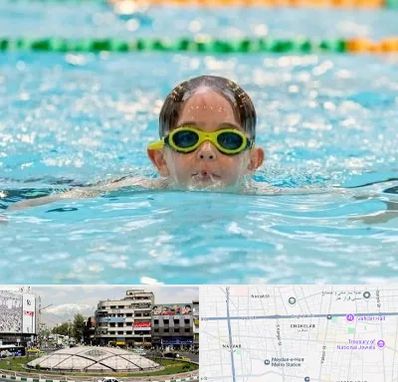 مربی شنا در مرکز تهران