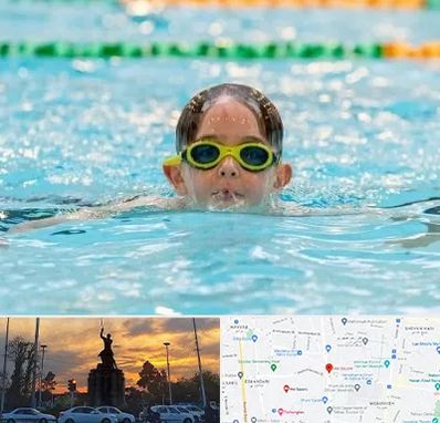 مربی شنا در میدان حر