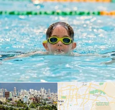 مربی شنا در شرق تهران
