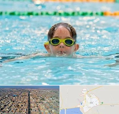 مربی شنا در بندر ماهشهر