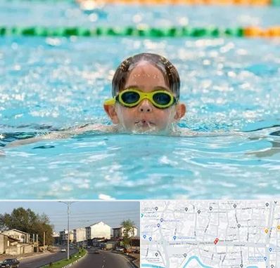 مربی شنا در ضیابری رشت