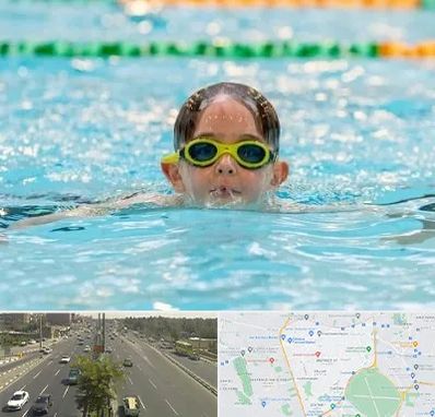 مربی شنا در منطقه 17 تهران