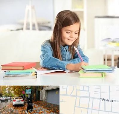 مدرسه پیش دبستانی دخترانه در خیابان فلسطین