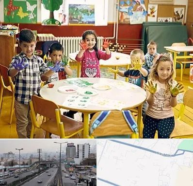 مهد کودک در بلوار ارتش