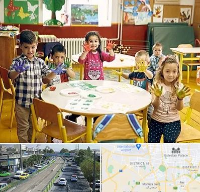 مهد کودک در جنوب تهران 