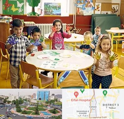 مهد کودک در ونک 