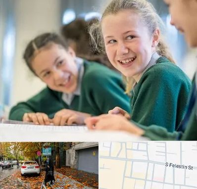 مدرسه تیزهوشان دخترانه در خیابان فلسطین