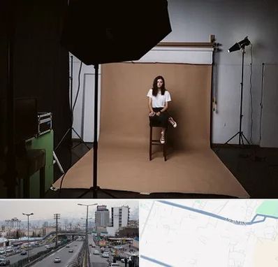 عکاس پرتره در بلوار ارتش