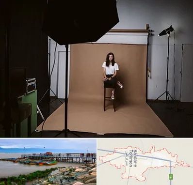 عکاس پرتره در بندر ترکمن