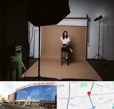 عکاس پرتره در نصف راه تبریز