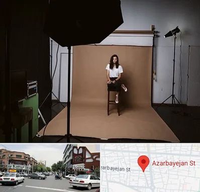عکاس پرتره در خیابان آذربایجان