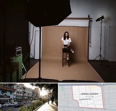 عکاس پرتره در خیابان جمالزاده