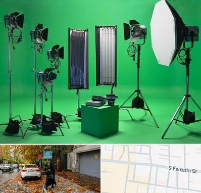 استودیو فیلمبرداری در خیابان فلسطین