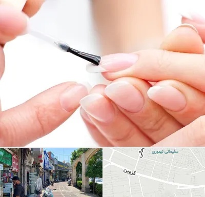 ترمیم کار ناخن در خیابان قزوین