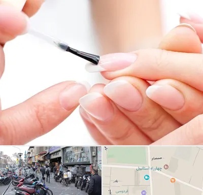 ترمیم کار ناخن در چهارراه استانبول