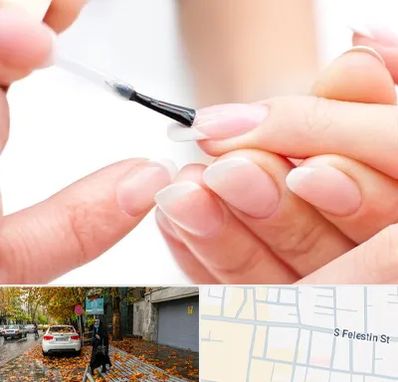 ترمیم کار ناخن در خیابان فلسطین