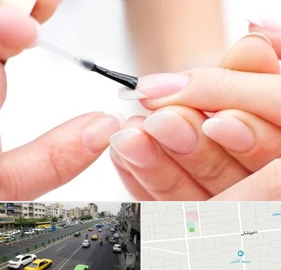 ترمیم کار ناخن در خیابان دامپزشکی
