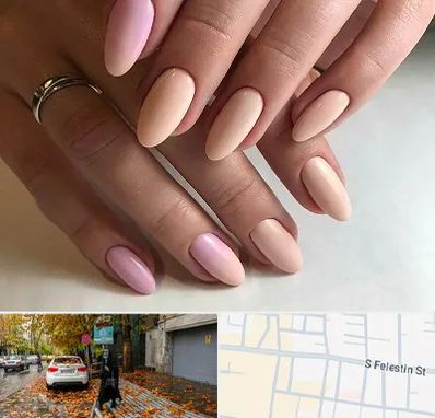 ژلیش ناخن در خیابان فلسطین