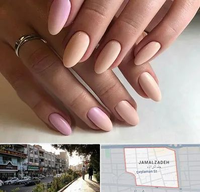 ژلیش ناخن در خیابان جمالزاده