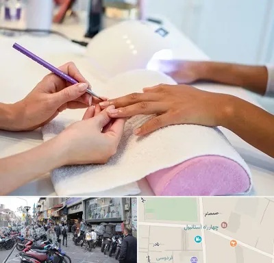 ناخن کار در چهارراه استانبول