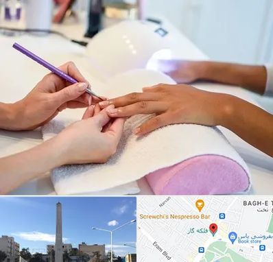 ناخن کار در فلکه گاز شیراز